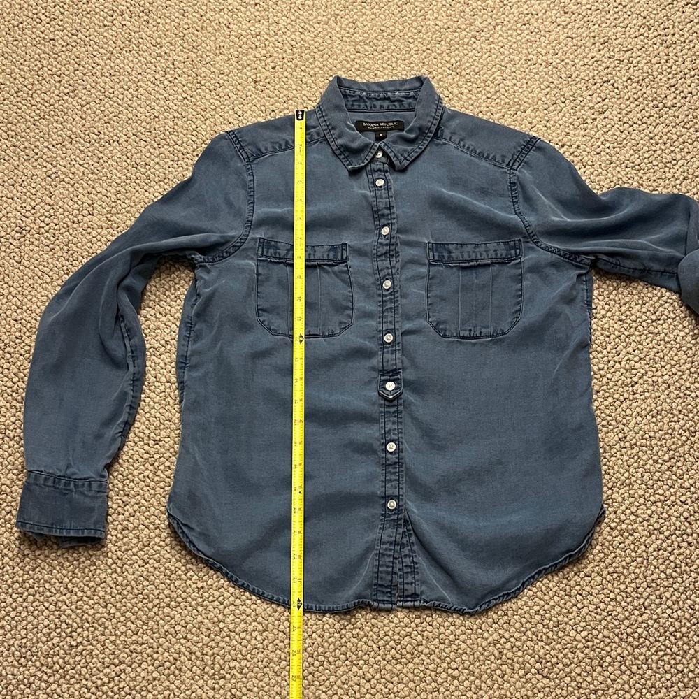 Banana Republic Blue Button-Down Shirt - Picture 12 of 16